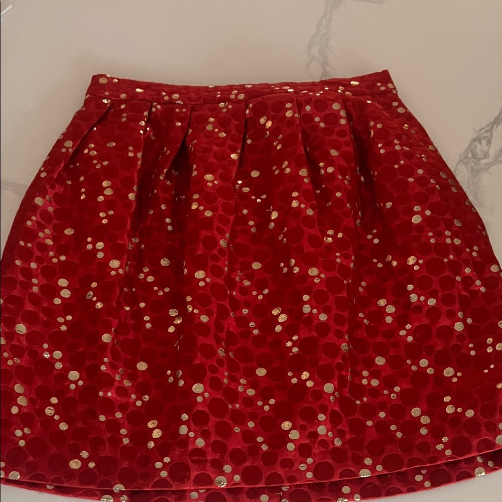 Gold dot bubble skirt